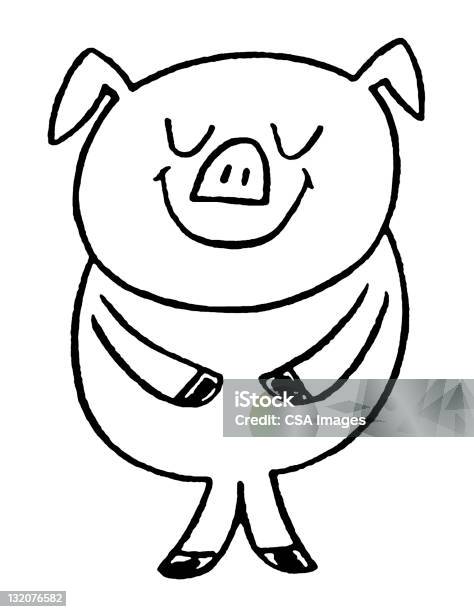 Vetores de Porco e mais imagens de Alegria - Alegria, Animal de Fazenda, Animal doméstico
