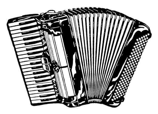 ilustraciones, imágenes clip art, dibujos animados e iconos de stock de acordeón - acordeon