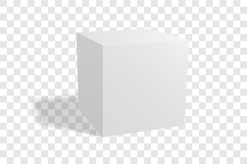 Vector cube. Carefully layered and grouped for easy editing.