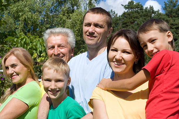 istock cute family at nature 132076809