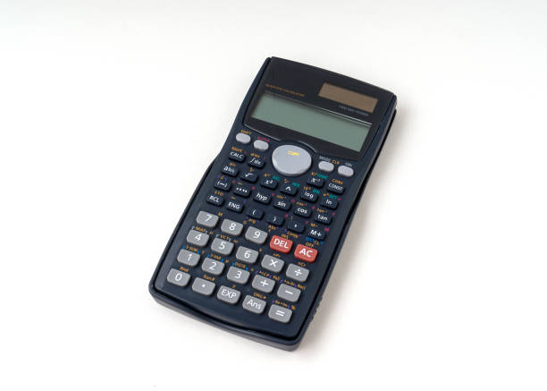istock Scientific calculator isolated on white background. 1320772306
