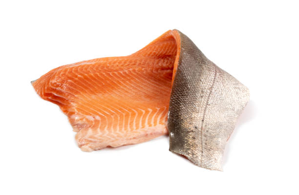 istock Raw Atlantic Salmon Fillet Isolated on White 1320776872