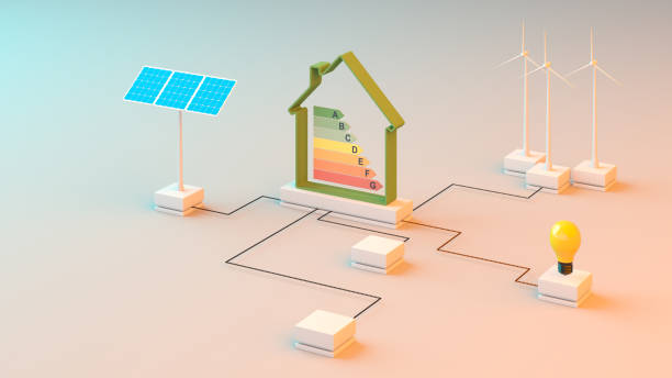 casa efficienza energetica energia verde e conservazione dell'ambiente - price house green residential structure foto e immagini stock