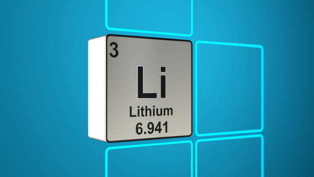 Lithium abstract concept periodic table of elements 3d concept periodic table photos stock pictures, royalty-free photos & images