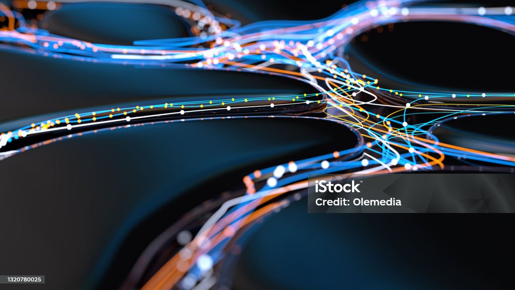 Digitale Konzeptvernetzung und Big Data - Lizenzfrei Netzwerksicherheit Stock-Foto