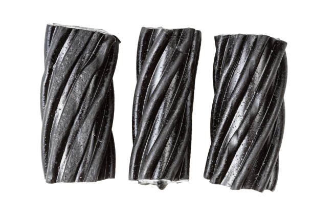 black licorice isolated on white
