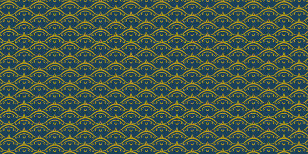 istock Luxury decorative background. Dark blue and gold colors. 1320789803