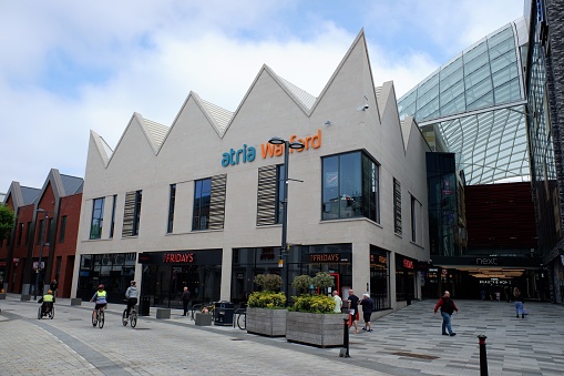 Watford, Hertfordshire, England, UK - May 30th 2021: View of the Atria shopping centre in Watford