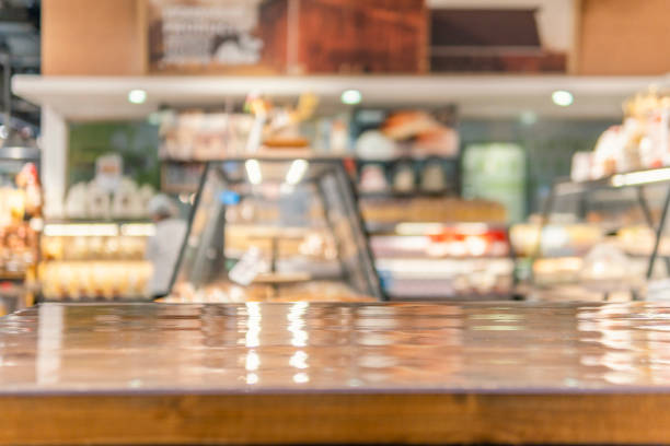 istock Close-Up Of Empty Tables in a bakery 1320795523