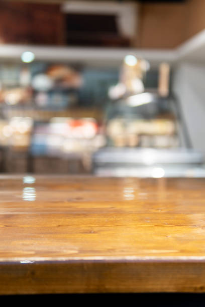 istock Close-Up Of Empty Tables in a bakery 1320795527