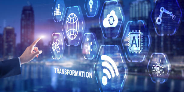 istock Digital transformation digitization of business processes and modern technology 1320797905