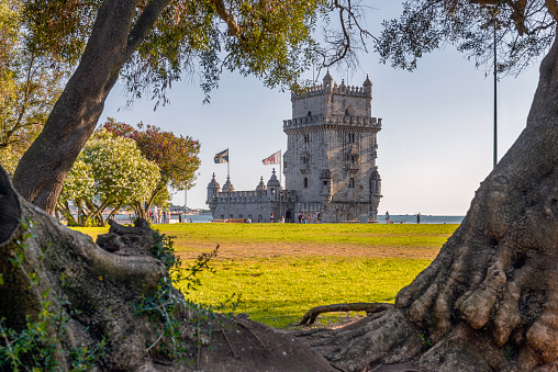 The Belém Tower (Torre de Belém) was built between 1514 and 1520 in a Manuelino style by the Portuguese architect and sculptor Francisco de Arruda. It was classified as a World Heritage Site in 1983 by UNESCO.