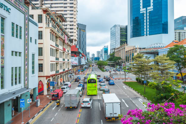 istock Traffic condition at Eu Tong Seng Road 1320804029