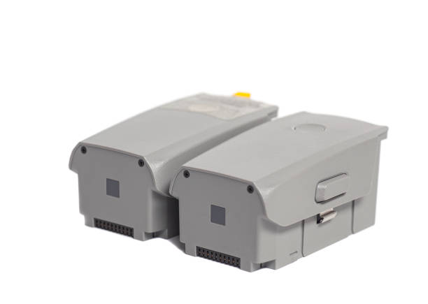 istock accumulator battery from quadcopter drone aerial camera isolated on white background 1320804274