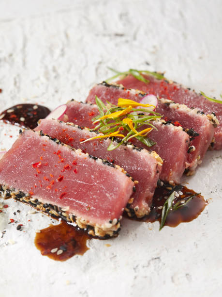 istock Ahi Tuna Tataki with a Soy Vinegrette 1320804801