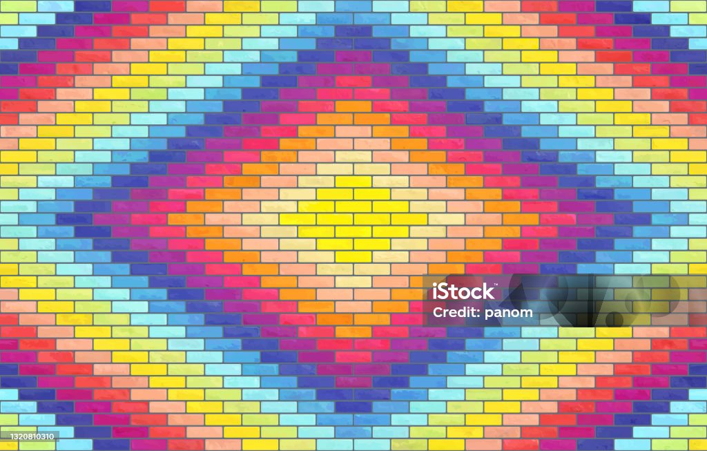 Blocks Background Patterns Colorful Block Brick Wall Pattern Texture Background Stock Illustration ...