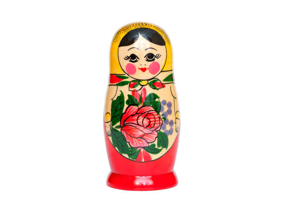 istock Russian wooden doll Matryoshka isolated on white background 1320810511