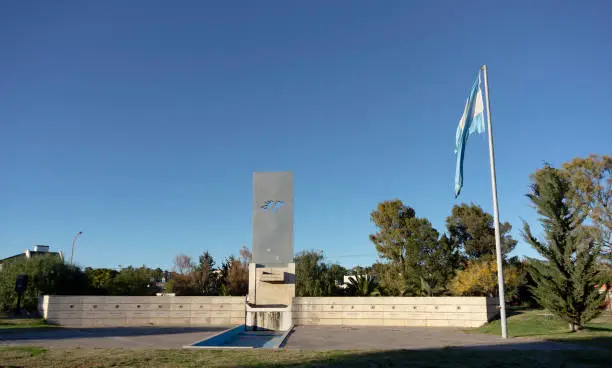 Monument to the Argentine soldiers who fell during the war of the Falkland Islands against the English troops