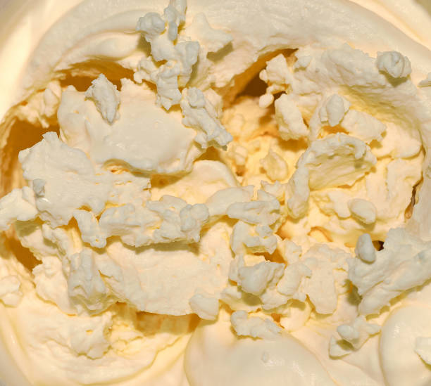 istock Abstract background of whipped cream, macro. 1320816977