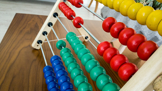 Colorful Abacus On Table