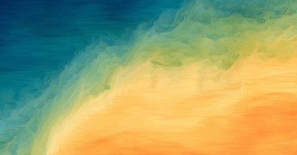 istock Beautiful abstraction, unusual felt-tip or ink illustration. 1320819654
