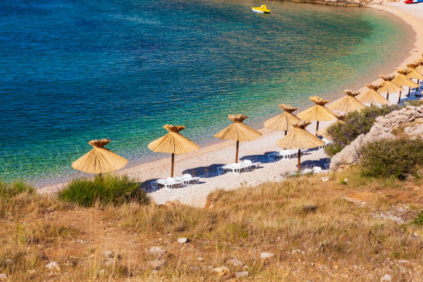 istock Oprna beach, Stara Baska. krk island 1320820808