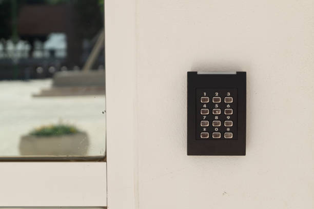 istock Restricted access system for authorized personnel in a building. 1320823167