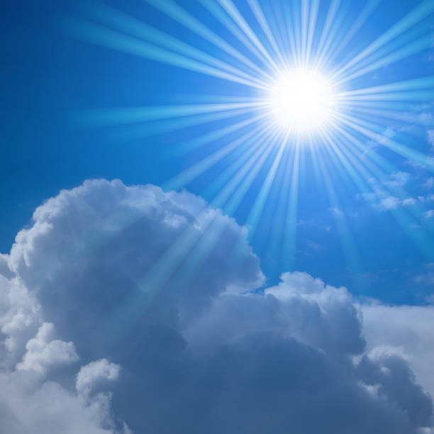 istock dense cumulus clouds in light of sparkle sun, natural sky background 1320830311
