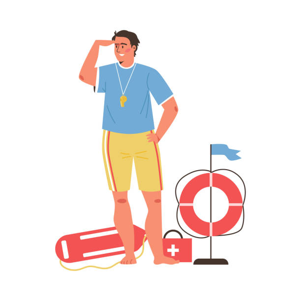 77 Public Pool Lifeguard Illustrations & Clip Art - iStock