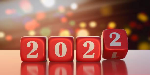 istock 2022 red cubes on bokeh background. 3d illustration 1320834643