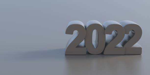 istock 2022 grey number isolated on gray background. 3d illustration 1320834654