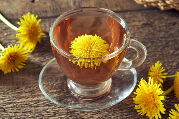 istock A cup of dandelion tea with fresh dandelions 1320837137