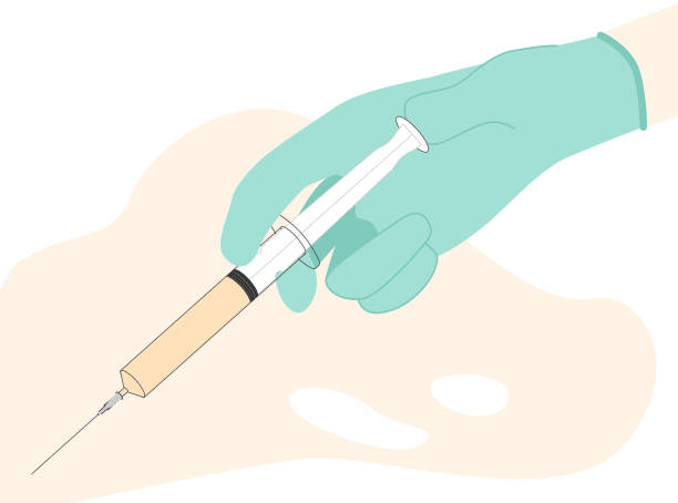 ilustrações, clipart, desenhos animados e ícones de vacinação. syringe_4 de injeção - injeção insulina luva