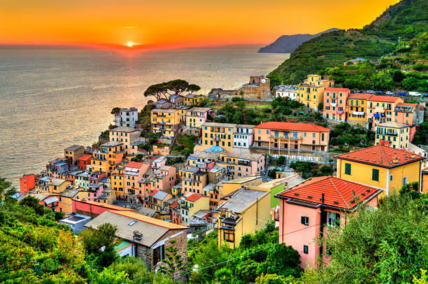 istock Sunset at Riomaggiore - Cinque Terre, Italy 1320842561