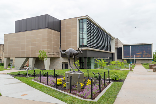 Brookings, SD, USA - June 21, 2023: Pugsley Hall on the campus of South Dakota State University.