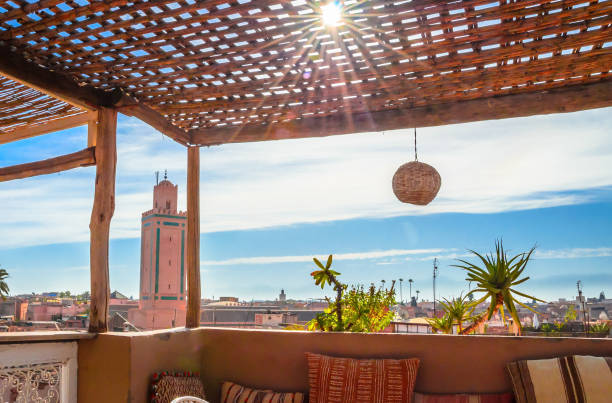 istock Panoramic view of Marrakesh and old medina, Morocco 1320845774