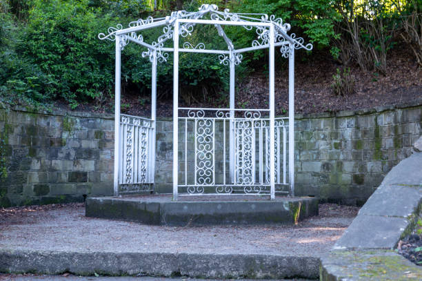 istock An empty gazebo in a public park 1320851188