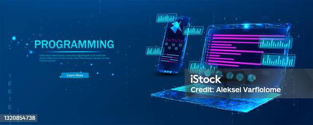 Software Web Development Programming Concept Abstract Programming ...