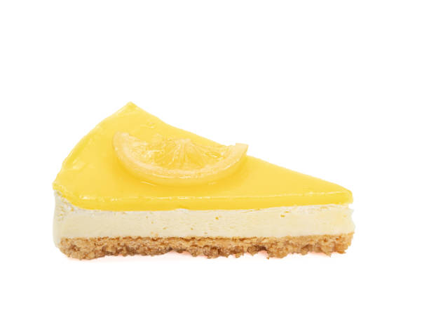istock Lemon cheesecake, homemade sliced cheese cake bakery 1320878360
