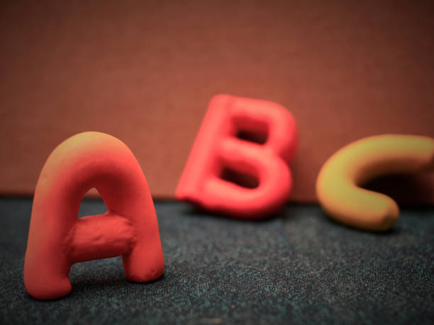 istock vowels and clay alphabet, ABC 1320880793