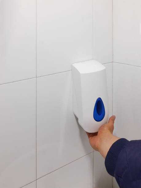 istock Soap dispenser located in the bathroom 1320889591