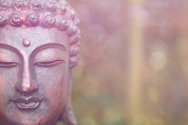istock Buddha Statue in Outdoor Garden With Blurred Background 1320892999