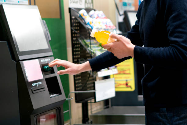 istock Contactless payment at the cash register 1320894470