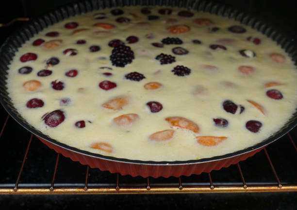 istock Cherry, apricot and blackberry clafoutis 1320895035