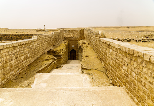 View to the entrance of Serapeum, Saqqara