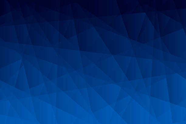 illustrazioni stock, clip art, cartoni animati e icone di tendenza di sfondo geometrico astratto - mosaico poligonale con sfumatura blu - navy