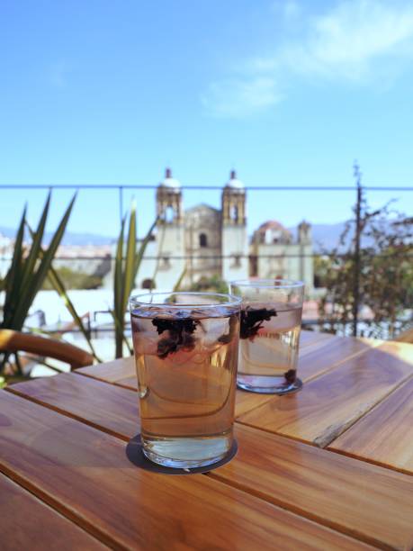 istock Hot tea in front of Mexican Cathedral 1320910960