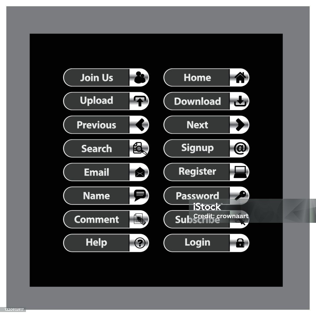 Internet Buttons Shiny Illustration Stock Illustration - Download Image ...