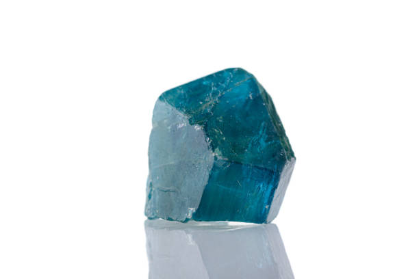 istock macro mineral stone Apatite on a white background 1320922873