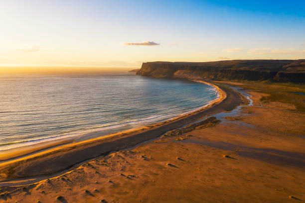 istock Sunset at the Breidavik beach in Westfjords, Iceland 1320923299
